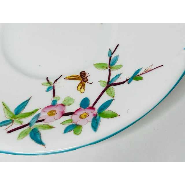 Victorian Minton Aesthetic Chinoiserie Dessert Handled Plate For Sale - Image 3 of 12
