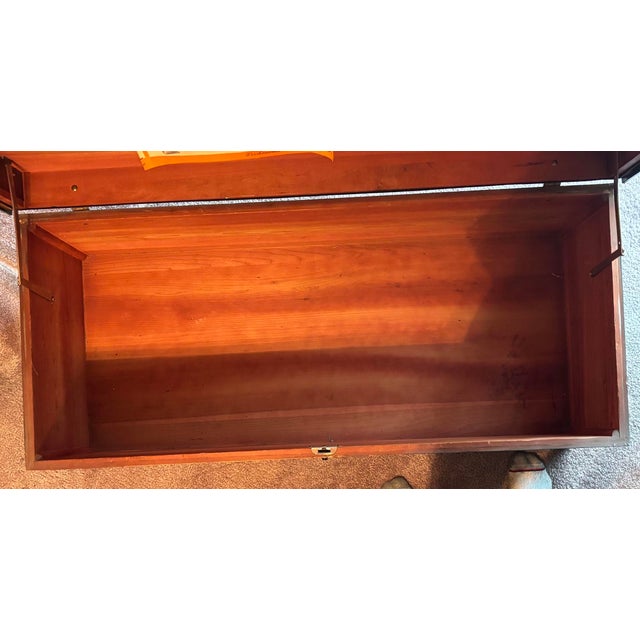 A genuine pre-war American cedar hope chest from Richmond Cedar Works of Norfolk, Virginia, branded “Cedarstor.” This...