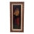 Woman in Red Skirt Vintage Oil Painting For Sale