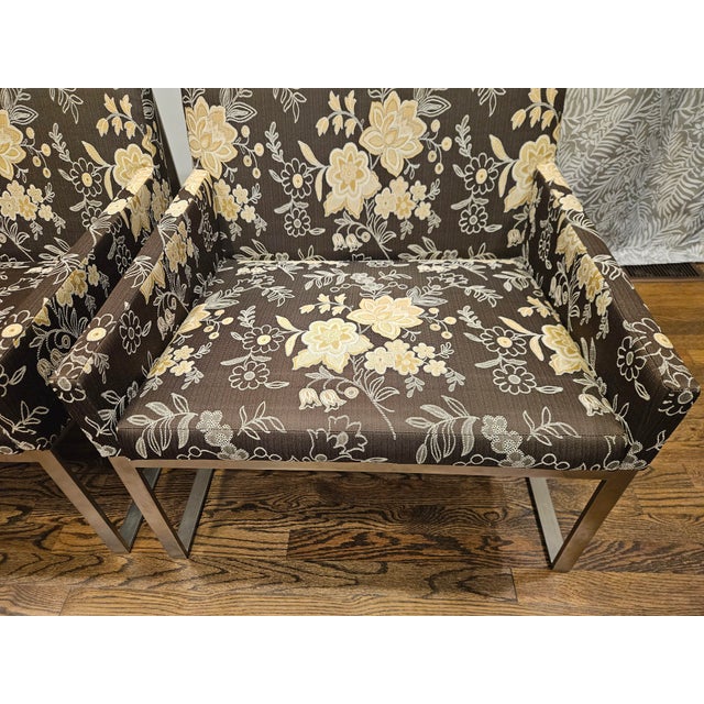 Pair of Fabien Baron for Berhardt Design b.3 Lounge Chairs For Sale - Image 11 of 13