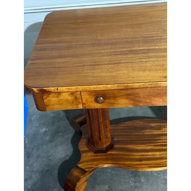 Antique American Empire Library Writing Desk For Sale - Image 11 of 11