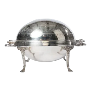 Late 19th Century English Silverplated Domed Lidded Server