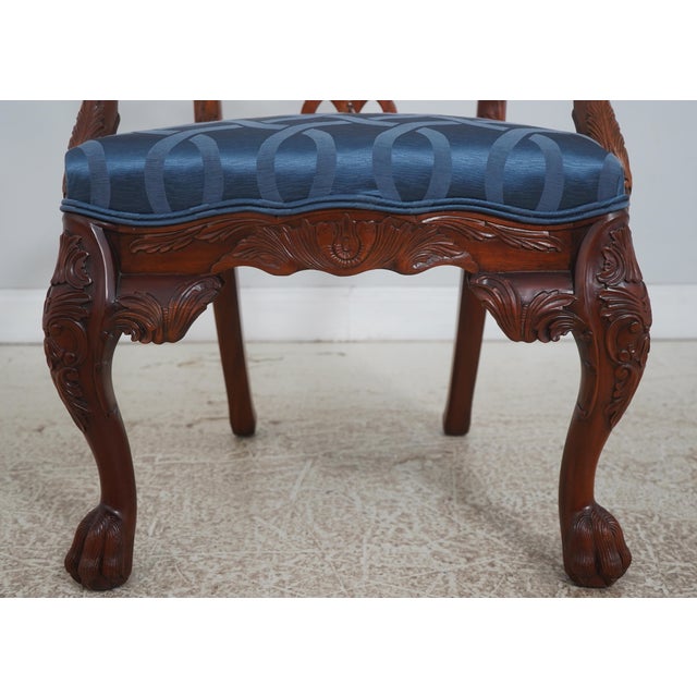 Set of 8 Maitland Smith Mahogany Dining Chairs For Sale - Image 10 of 18