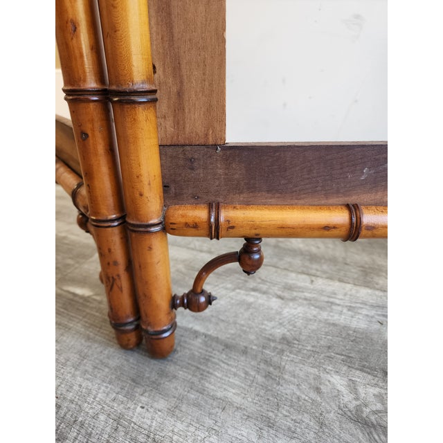 Antique 19th Century French Aesthetic Movement Faux Bamboo Room Divider/ Screen Frame For Sale - Image 13 of 18