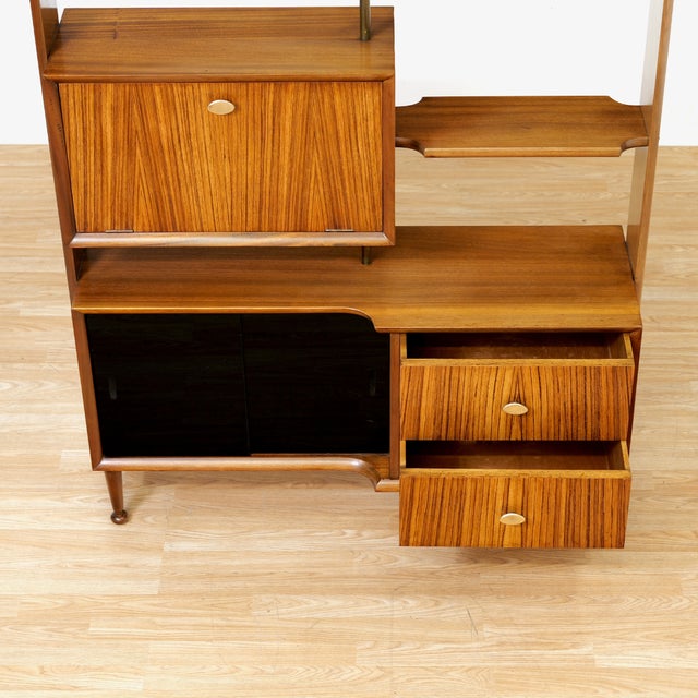 1960s Mid Century Room Divider Bookcase For Sale - Image 5 of 10
