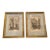 Early 20th Century Charles Pinet Signed and Framed Etches - a Pair For Sale