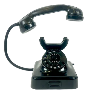 Art Deco Bakelite Telephone Table Lamp, 1930s