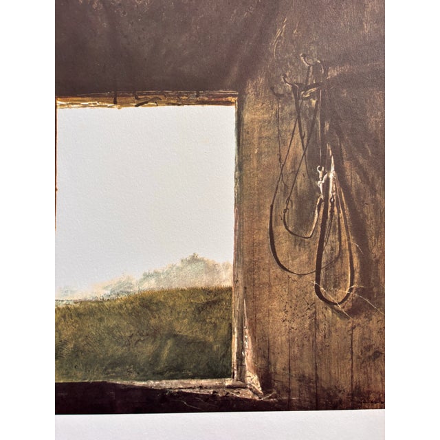 Andrew Wyeth Andrew Wyeth, Burning Off, 1962 Published Lithograph Print (Offset) American Realism For Sale - Image 4 of 9