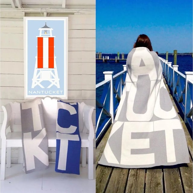 Contemporary Coast Guard Tower Fine Art Print 19" X 38" by Liz Roache For Sale - Image 3 of 4