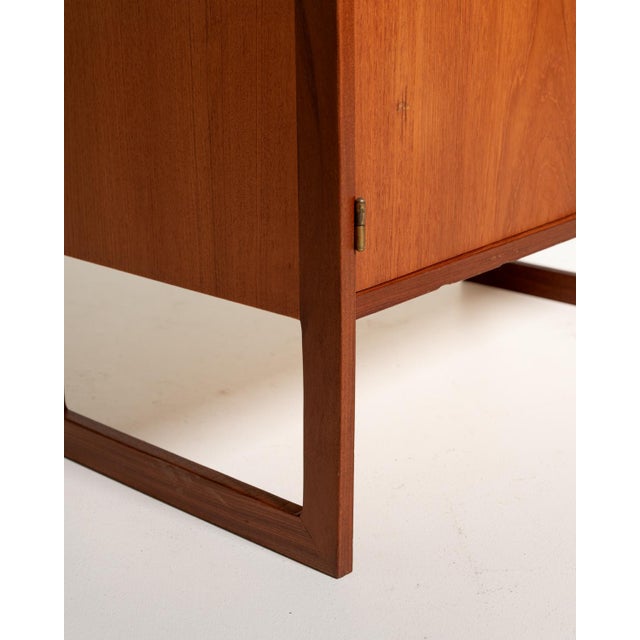 Wood Teak Domino Cabinet by Arne Wahl Iversen, Sweden, 1960s For Sale - Image 7 of 11