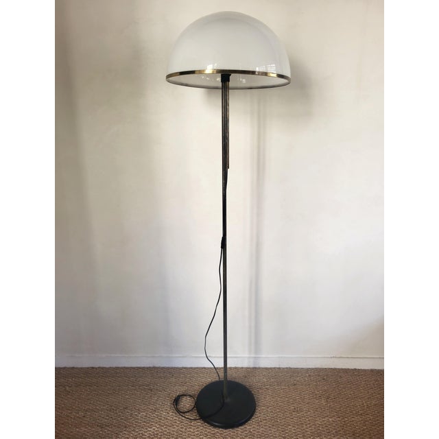 Mid-Century Modern Floor Lamp with Brass, 1970s For Sale - Image 3 of 3