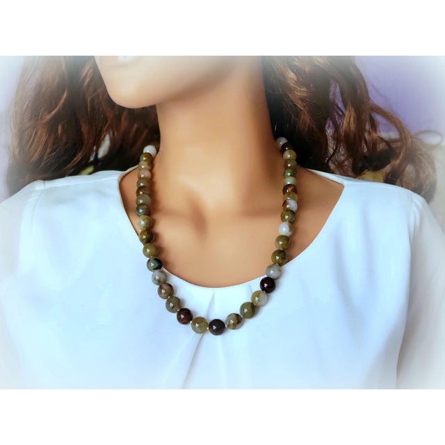 Contemporary Multi-Color Pietersite Necklace For Sale - Image 3 of 8