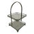 Art Deco Glass and Chrome Pastries Server For Sale