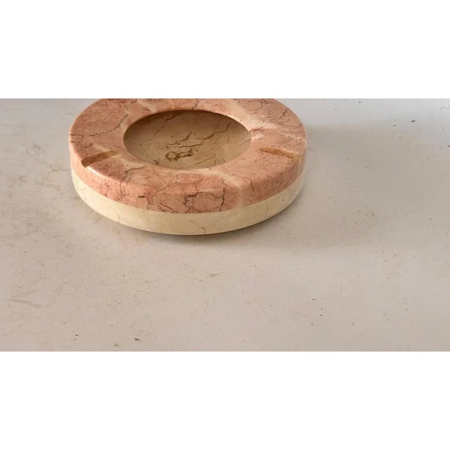 Large Italian Pink Marble Ashtray, 1960s For Sale - Image 6 of 14