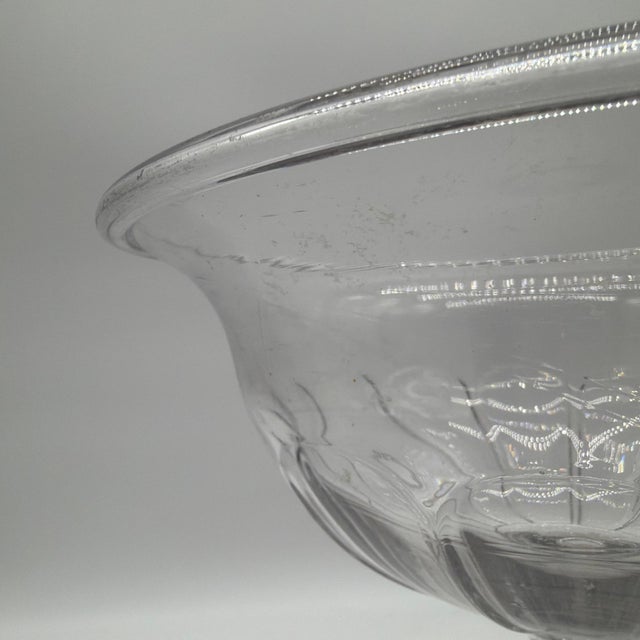 Rare Antique Blown Flint Glass Compote, Pittsburgh, Circa 1830s For Sale - Image 9 of 18