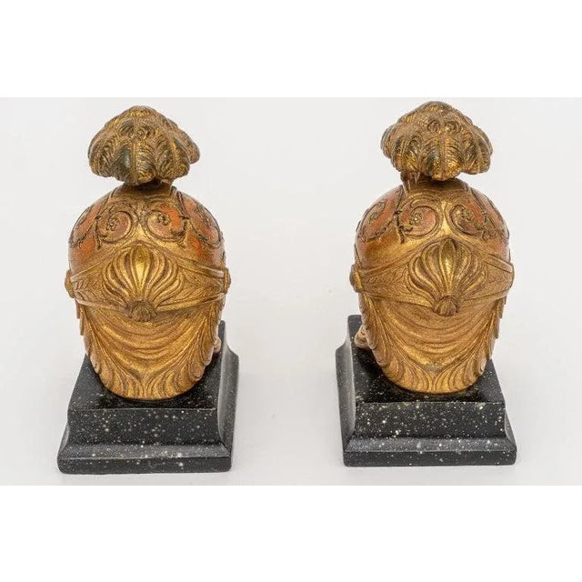 Borghese Helmet Bookends Neoclassic 1930s Italy For Sale In Miami - Image 6 of 11