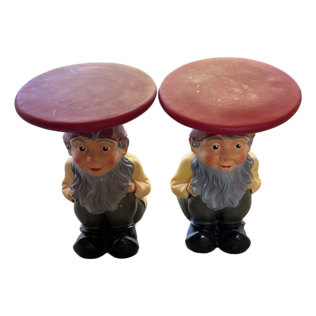 Pair of Authentic Kartell Napoleon Gnome Stools / Side Tables by Philippe Starck For Sale
