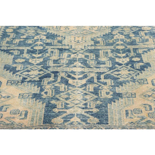 Early 20th Century Antique-Worn Blue Persian Malayer Rug - 03'11 X 07'03 For Sale - Image 5 of 10