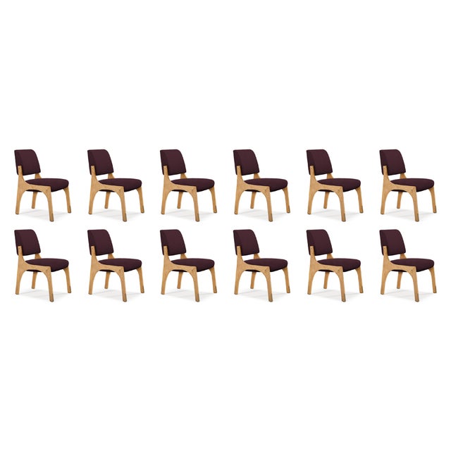 Not Yet Made - Made To Order Arches II Dining Chairs in Oak and Bouclé by Insidherland, Set of 12 For Sale - Image 5 of 5