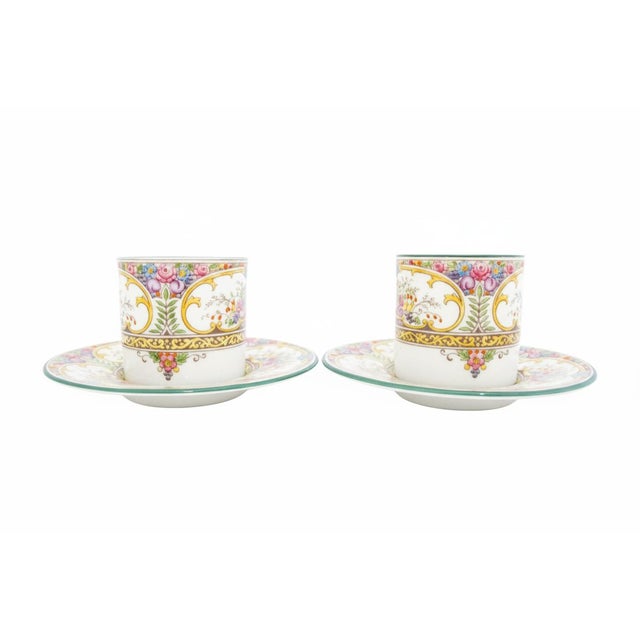 Early 20th Century Wedgwood Colorful Floral St Austell China Demitasse Coffee Cup & Saucer Set For Sale - Image 5 of 17