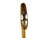 Victorian Antique Hand-Carved Hardwood Gentleman Walking Cane With Inlaid Silver Motifs For Sale - Image 3 of 6