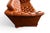 Animal Skin Danish Chesterfield Leather Loveseat Sofa For Sale - Image 7 of 10