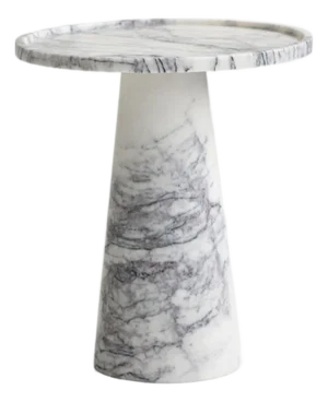 Lilac Marble Cone Side Table from Kiwano Concept