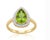 Natural Diamond 0.25cts & Peridot 2.80cts Ring in 18k Gold For Sale In New York - Image 6 of 8