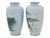 Vintage Japanese Cloisonne Enamel Mount Fuji Vases For Sale In New York - Image 6 of 8