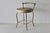 Hollywood Regency Vintage 1970s George Koch Gold Finish Faux Bamboo Vinyl Padded Swivel Vanity Stool Hollywood Regency For Sale - Image 3 of 16