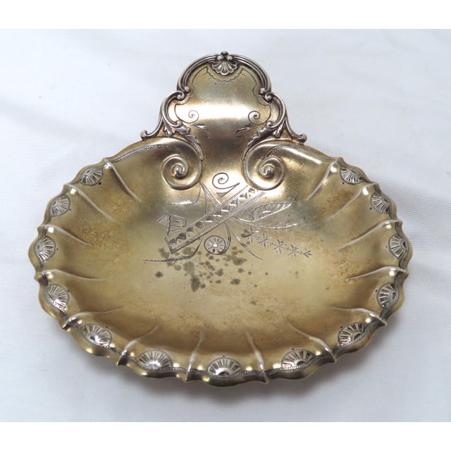 Antique American Victorian Rococo Revival Sterling Silver Trinket Tray For Sale - Image 13 of 13