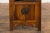 19th Century Chinese Qing Dynasty 19th Century Elm Side Cabinet with Fretwork Shelf and Doors For Sale - Image 5 of 13