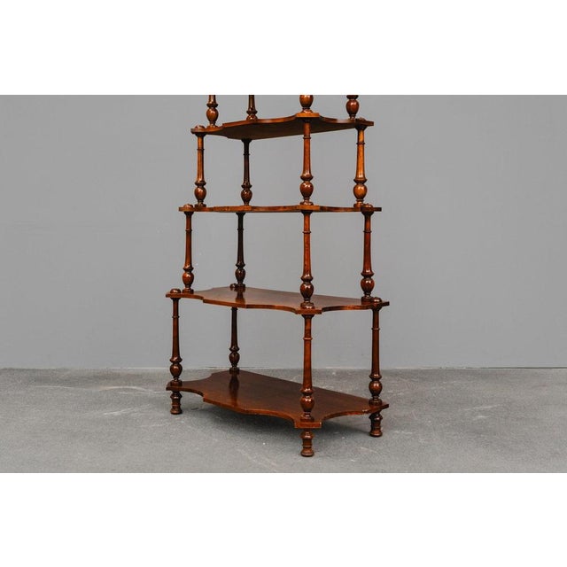 Gründerzeit Era Tiered Shelf in Walnut, Late 19th Century For Sale - Image 12 of 13