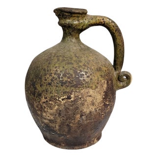 Traditional Berber Terracotta Pottery Vase For Sale