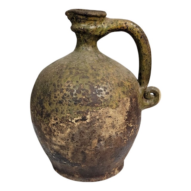 Traditional Berber Terracotta Pottery Vase For Sale