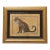 Leopard Style of Skilling British Colonial English Traditional Realism Sienna Goldenrod Yellow Brown Original Oil Painting Cleo Plowden For Sale