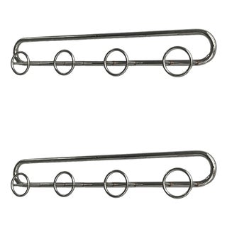 Art Deco Italian Metal Coat Rack, 1930s, Set of 2 For Sale