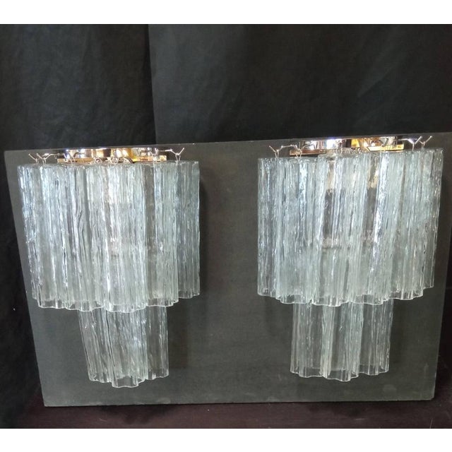 Vintage Wall Lights in Murano Glass, 1970s, Set of 3 For Sale - Image 3 of 18