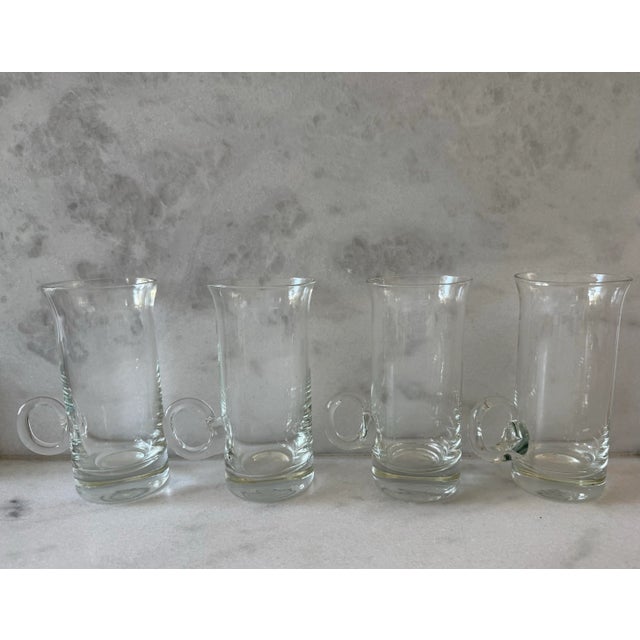 Mid-Century Modern Set of 4 Vintage Irish Coffee Glasses For Sale - Image 3 of 7