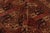 Antique Hooked German Tetex Rug in Terracotta With Gul Design - Rug & Kilim For Sale - Image 10 of 11