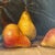 Antique a Fruit Still Life Oil Painting With Antique Carved Wood Frame For Sale - Image 9 of 10