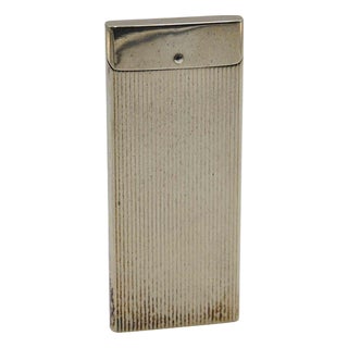 Vintage Handmade Silver Cigarette Holder, Europe, 1940s For Sale