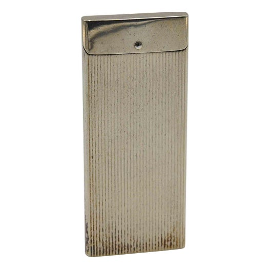 Vintage Handmade Silver Cigarette Holder, Europe, 1940s For Sale