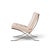 Knoll Mies Van Der Rohe for Knoll Mid Century Barcelona White Leather Lounge Chair For Sale - Image 4 of 10