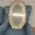 Mid-Century Modern Oval Murano Glass Mirror with Pink Flowers, 1950s For Sale - Image 10 of 11