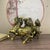 Traditional Pair of Gilt Bronze Qilin Statues – 5.1" Mythical Beast Figures With Scale Detail For Sale - Image 3 of 8