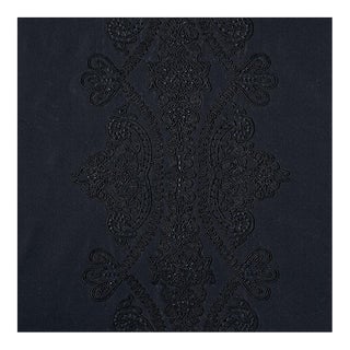 Sample - Schumacher Castille Fabric in Jet For Sale