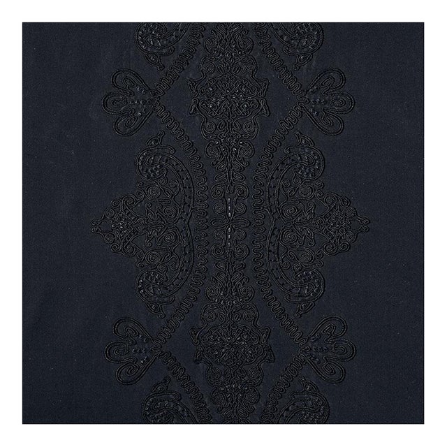 Sample - Schumacher Castille Fabric in Jet For Sale