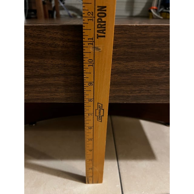 Wood 1970s Architectural Modern Low-Profile Coffee & End Table Set, 3-Piece For Sale - Image 7 of 12