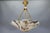French Art Deco Black & White Veined Alabaster and Bronze Chandelier, 1920 For Sale - Image 12 of 18